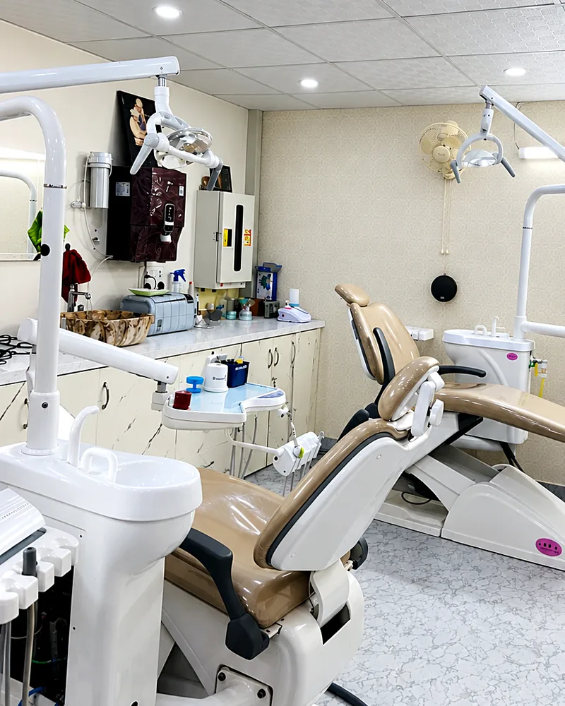 Two treatment chairs in the operatory
